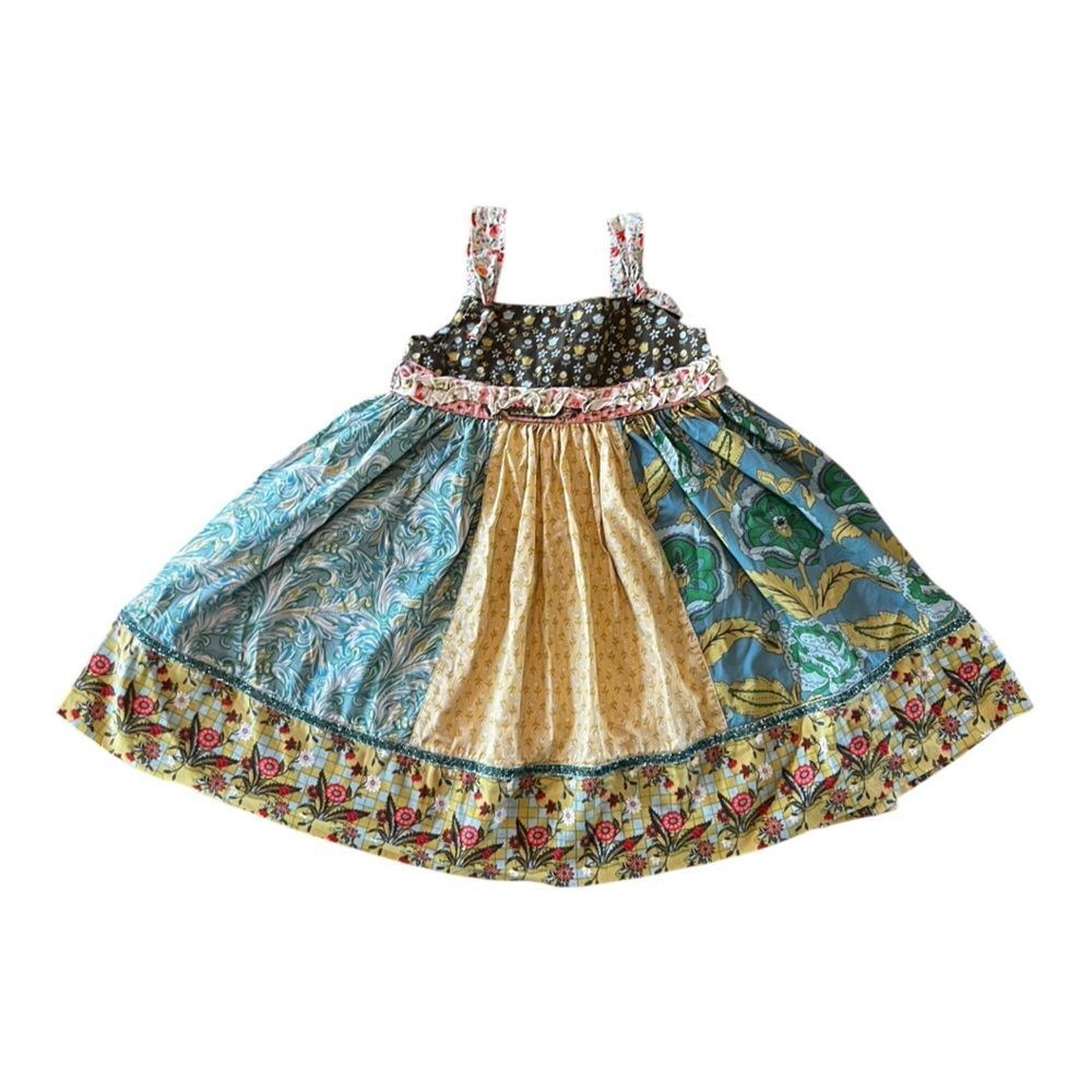 Matilda Jane Serendipity Patchwork Dress Girls 6 Sleeveless Sundress
